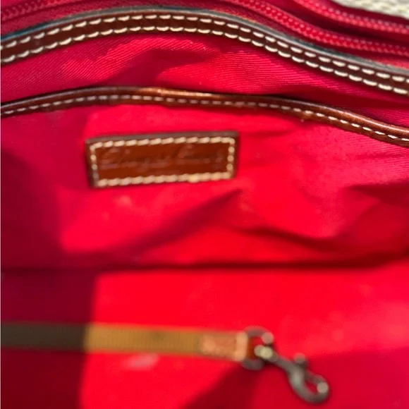 Dooney & Bourke Tan and Cream Satchel - Picture 7 of 8